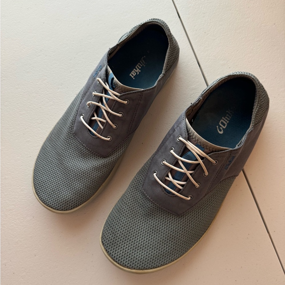 Olukai Mens Nohea Moku Boat Shoes Size 11